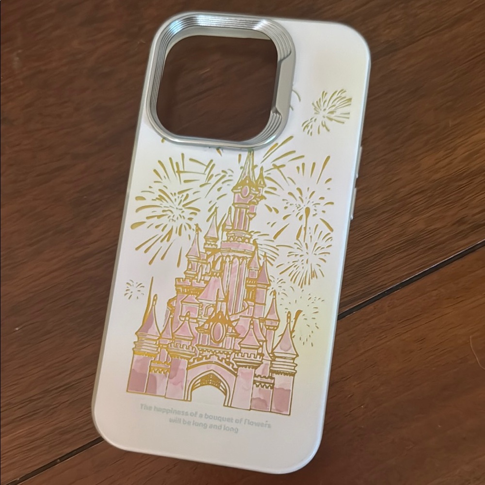 White and Gold Castle Design Phone Case Disney Fans